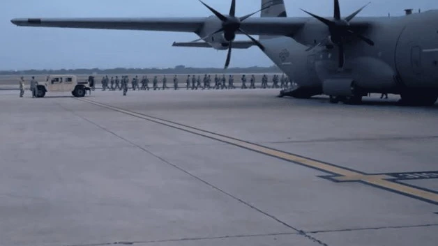 Despliegue militar y aéreo