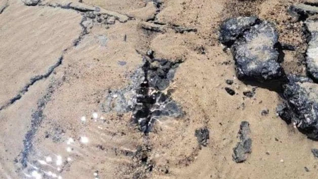 Brota agua potable en grietas de calle