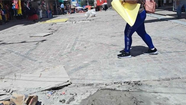 Sufren al andar en la peatonal Hidalgo