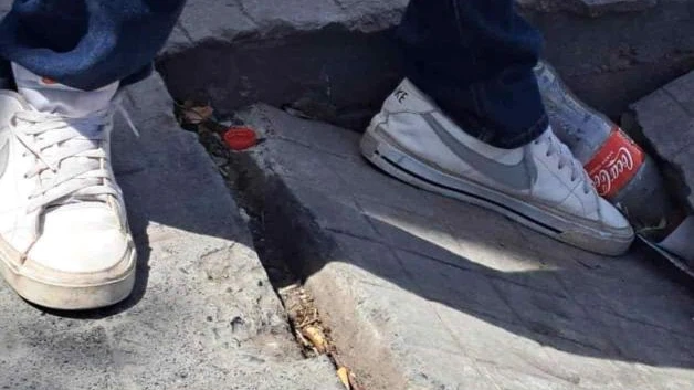 Peligro por las zanjas abiertas