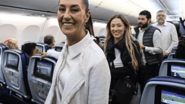 Sheinbaum viaja a primera gira de trabajo con AMLO