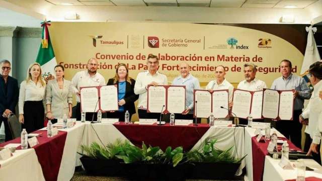 Gobierno de Tamaulipas e Index firman convenio por la paz en Reynosa