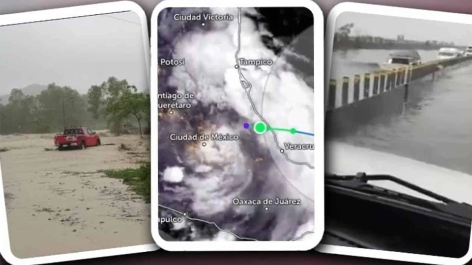 Pega Tormenta Chris a Veracruz, Puebla y hasta Edomex