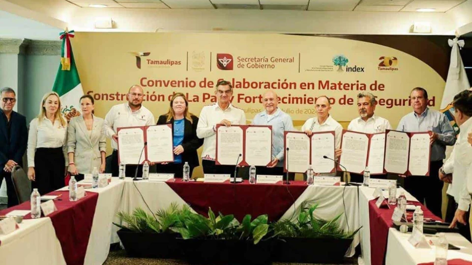 Gobierno de Tamaulipas e Index firman convenio por la paz en Reynosa