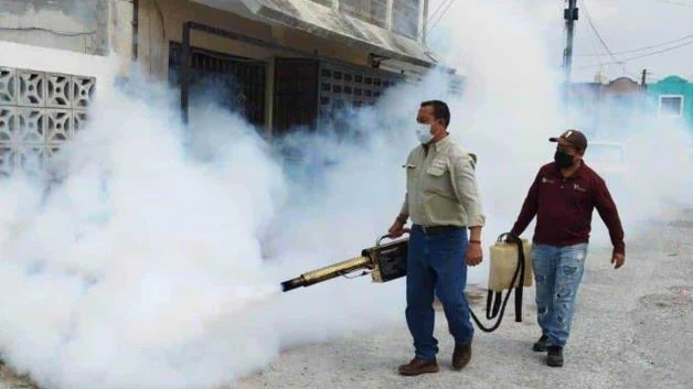 Acciones de fumigación en Reynosa para combatir el dengue