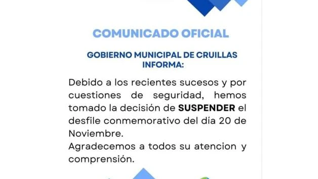 Desfiles suspendidos por hechos de violencia en San Fernando