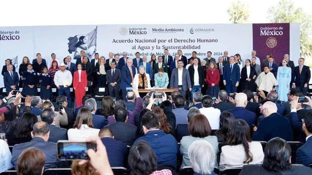 Participa gobernador de Tamaulipas en Acuerdo Nacional por Derecho al Agua