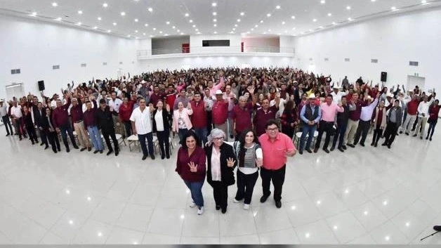 Realiza Olga Sosa asamblea en Aldama