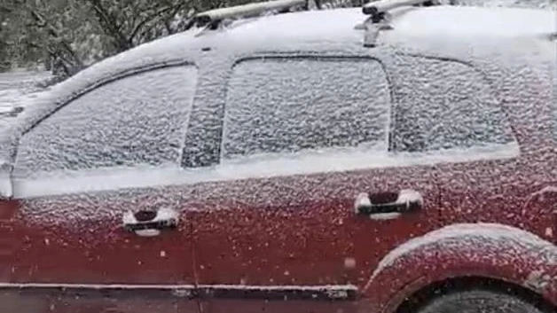 Caída de nieve en Cruillas y Burgos