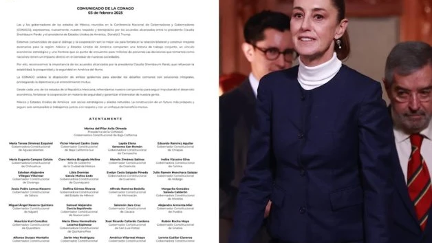 Celebran Gobernadores pausa a la imposición de aranceles