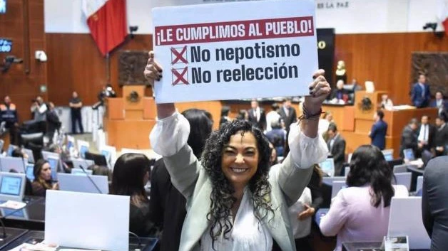 Ni nepotismo ni reelección: democracia auténtica: Olga