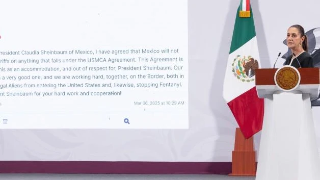 México logra acuerdo tras llamada Sheinbaum-Trump