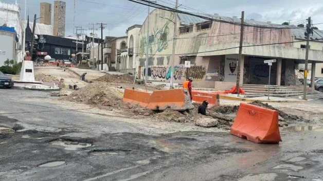 Causan molestias obras en el Centro de Reynosa