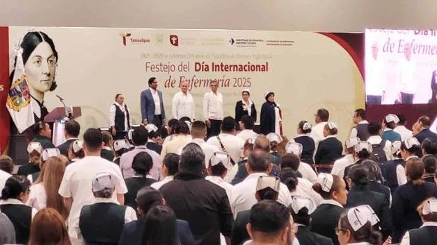 Reconoce gobernador a enfermeras de instituciones de salud en Tamaulipas