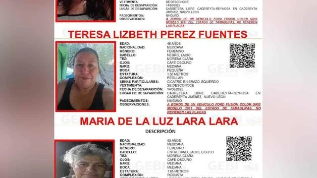 Desaparecen otras 3 mujeres de Reynosa en Cadereyta, Nuevo León