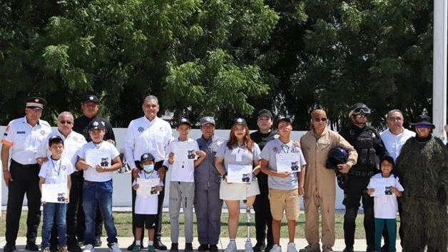 Niños con cáncer se vuelven Policías por un día con SSPT