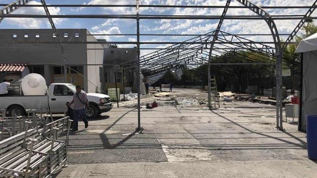 Remodelan albergue para migrantes en Matamoros