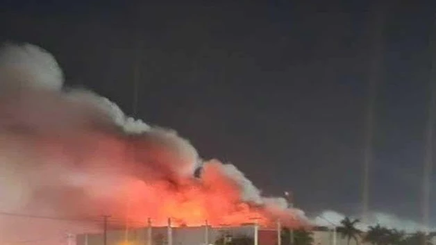 Explosión e incendio en maquila de Matamoros