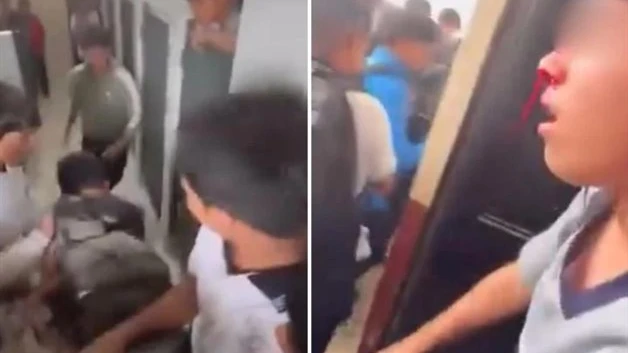 Violenta riña en secundaria de Tampico