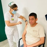 Cierran brigada del IMSS campana de vacunacion
