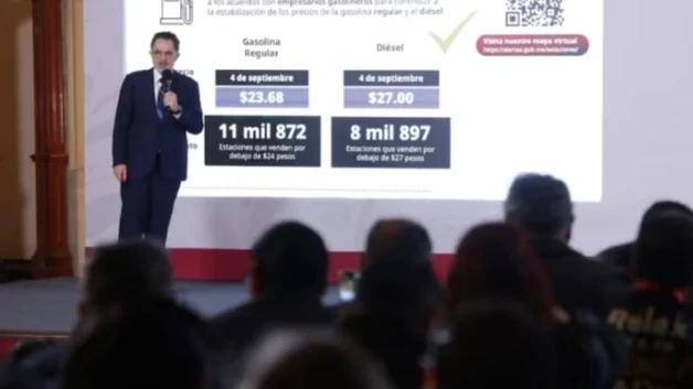 Cesar Ivan Escalante informa sobre precios de diesel en gasolineras