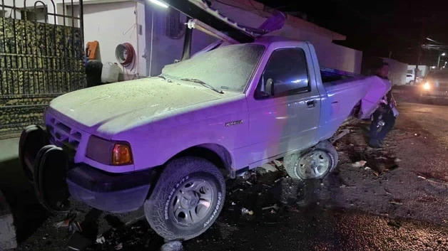 Choca, incendia y huye... fue identificada en Rio Bravo