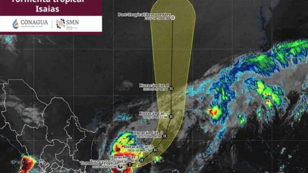 Se forma tormenta tropical Isaias en el Golfo de Mexico
