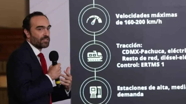Gobierno fija meta de mil 600 km en obras de trenes de pasajeros