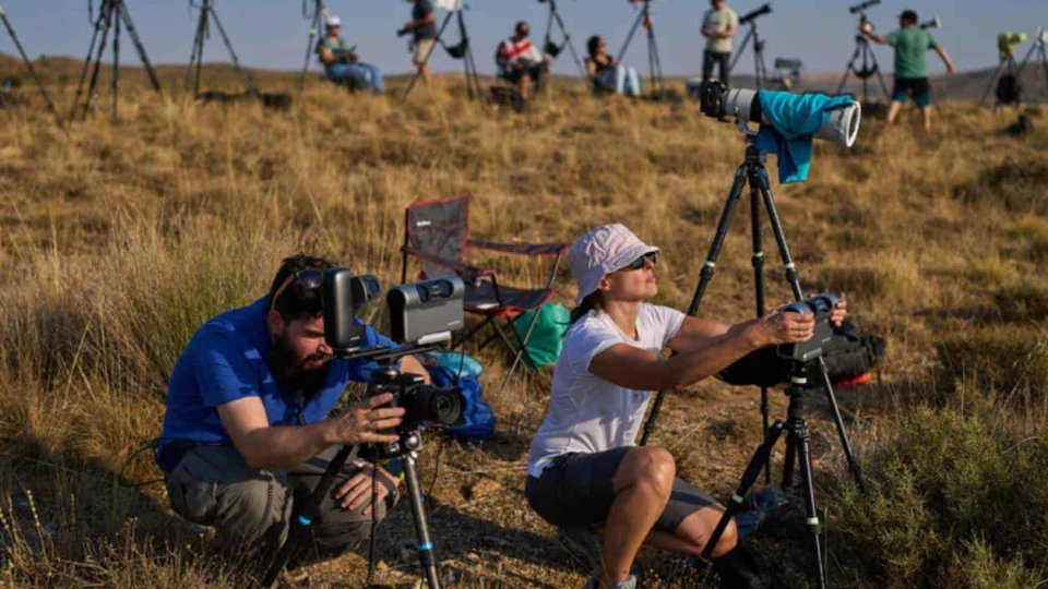 Medinaceli se llena de visitantes para el eclipse total de sol