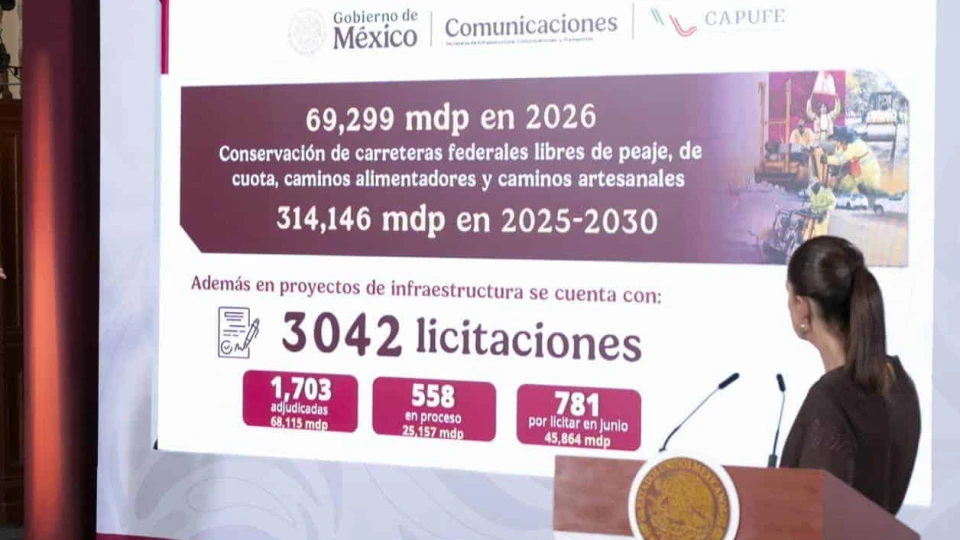 Anuncia CSP inversión de 70 mil mdp en carreteras